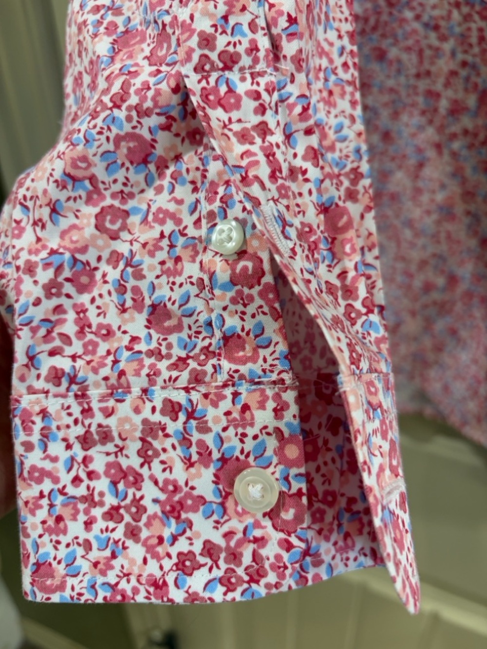Floral Print Button Down Blouse by L.L. Bean Brand.  NWOT! - Picture 4 of 16